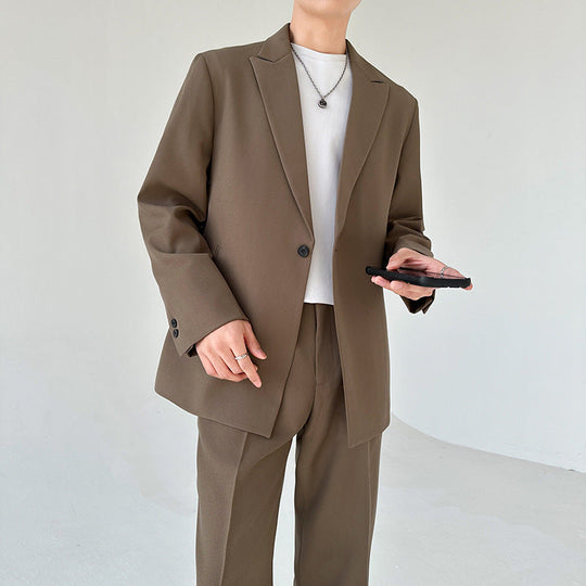 Herren eleganter Anzugblazer mit modernem Schnitt und feinem Innenfutter