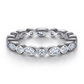 Damen Eternity Ring mit funkelnden Zirkonia-Steinen Shop Nory