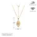 Damen Halskette mit filigranem Blätterdesign und hochwertigem Zirkonbesatz Shop Nory