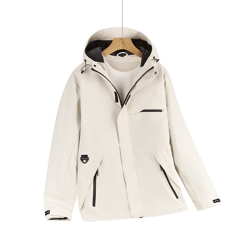 Herren Wasserabweisende Softshell-Kapuzenjacke mit verdeckten Reißverschlüssen und urbanem Schnitt Shop Nory