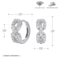Damen Ohrhänger mit funkelndem Zirkon aus hochwertigem 925 Sterling Silber Shop Nory