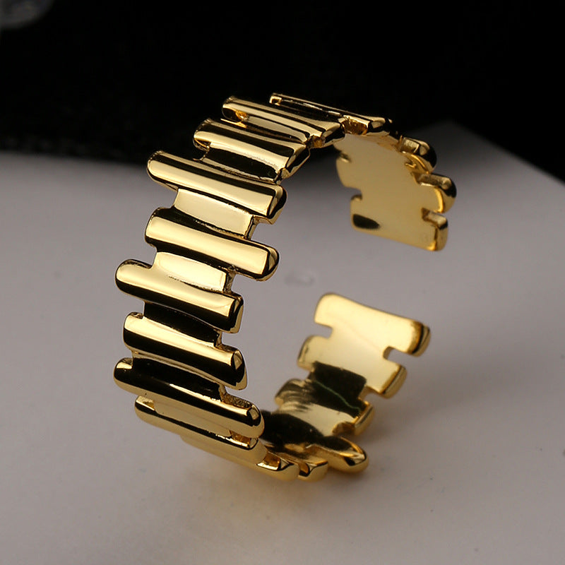 Damen Offener Ring mit modernem, geometrischem Design Shop Nory