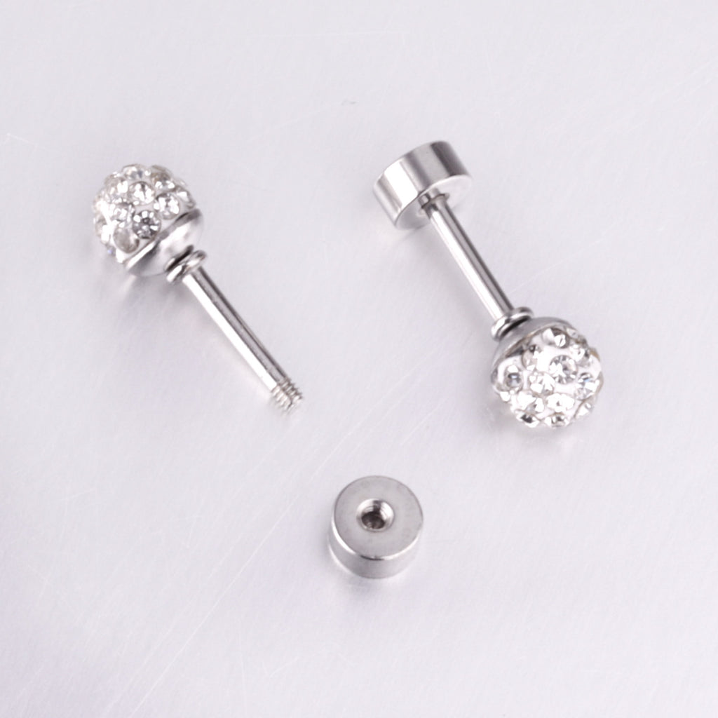 Damen Ohrstecker aus Edelstahl mit funkelnden Zirkonia Shop Nory