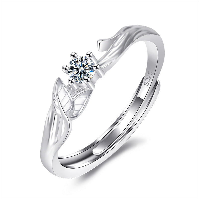 Damenring mit kunstvollem Blattdesign und eleganten Details Shop Nory