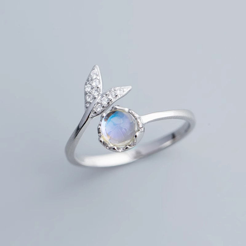 Damen Eleganter Ring mit floralem Design und funkelnden Zirkonia Shop Nory
