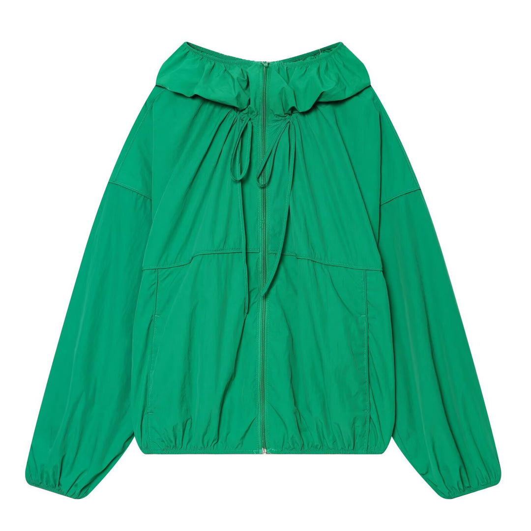 Damen Leichte Kapuzenjacke im Oversize‑Look mit Kordelzug und Gummbund Shop Nory