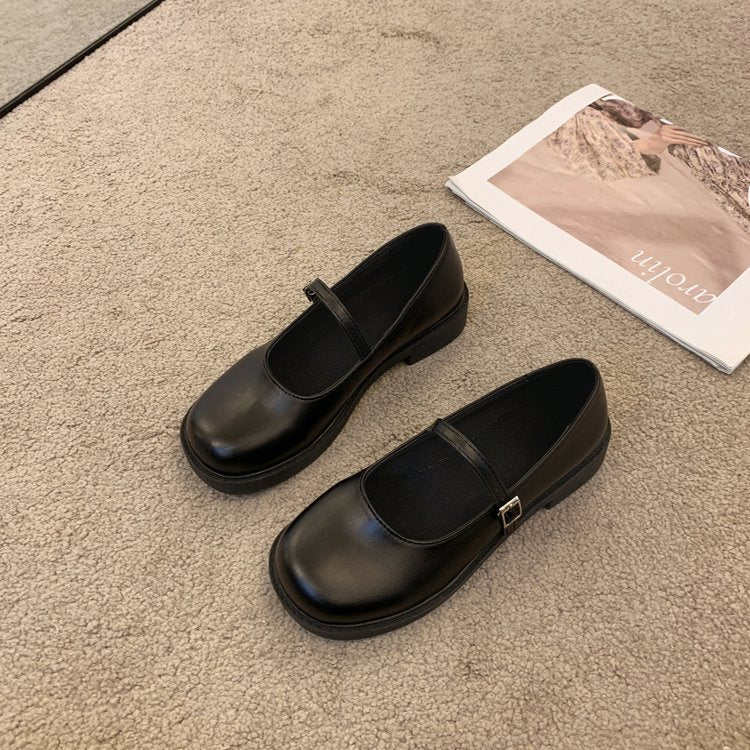 Damen elegante Mary Jane Ballerinas mit praktischen Schnallen und weich gepolsterter Innensohle