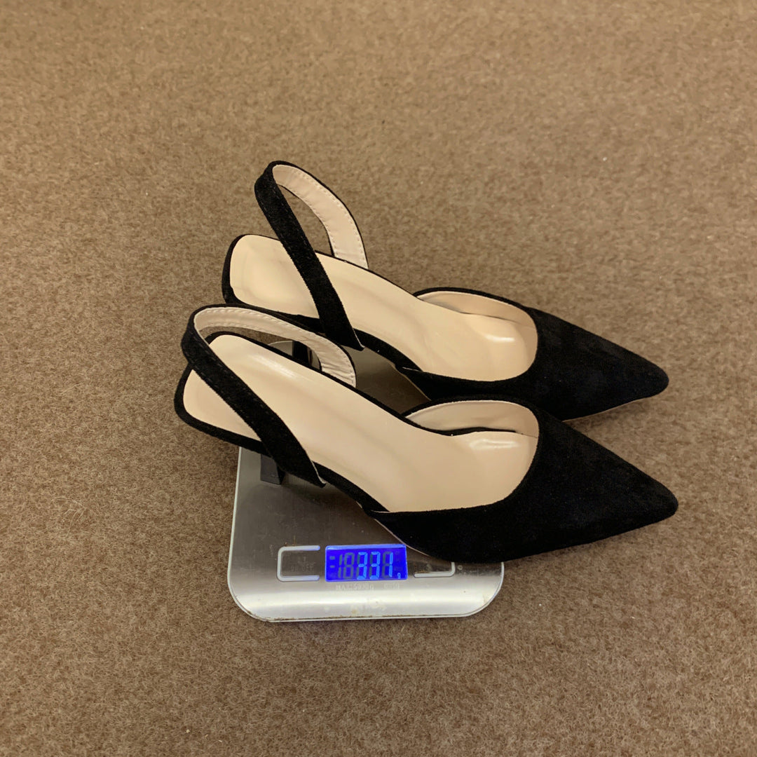 Damen Slingback-Pumps mit spitzem Zehenbereich und rutschfester Sohle