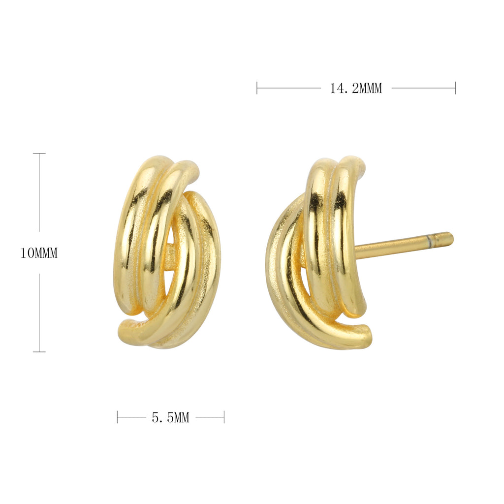 Damen Ohrstecker im eleganten Wickeldesign Shop Nory