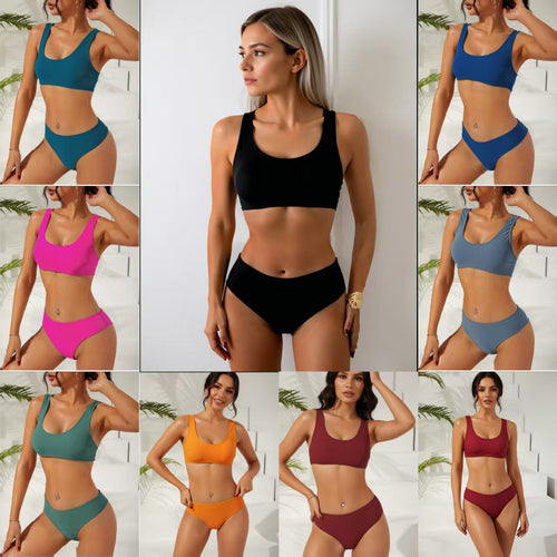 Damen Sportlicher Bikini mit körperbetontem Schnitt