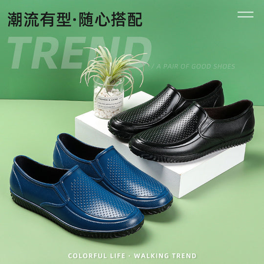 Herren Elegante perforierte Slip-On Halbschuhe mit rutschfester Profilsohle Shop Nory