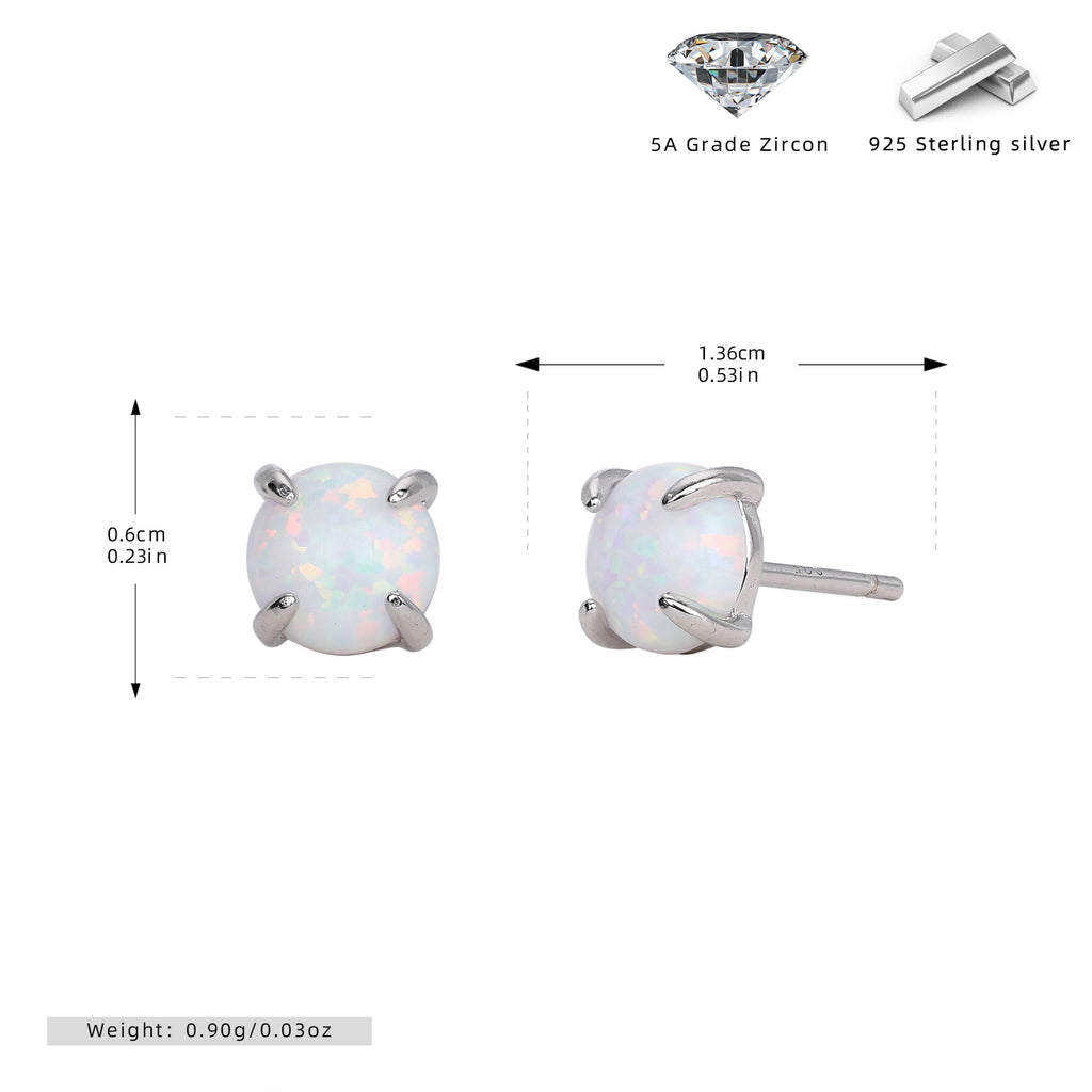 Damen Ohrstecker mit funkelnden 5A Zirkon und hochwertigem 925 Sterling Silber Shop Nory