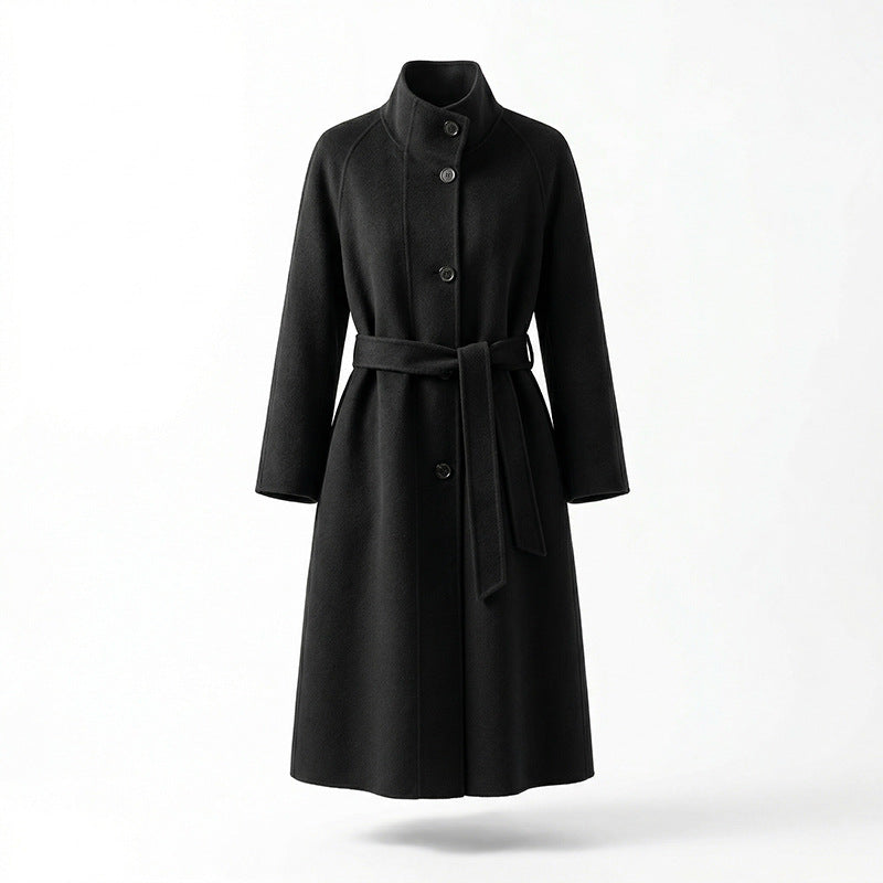 Damen Stylischer und eleganter Mantel mit hohem Kragen Shop Nory