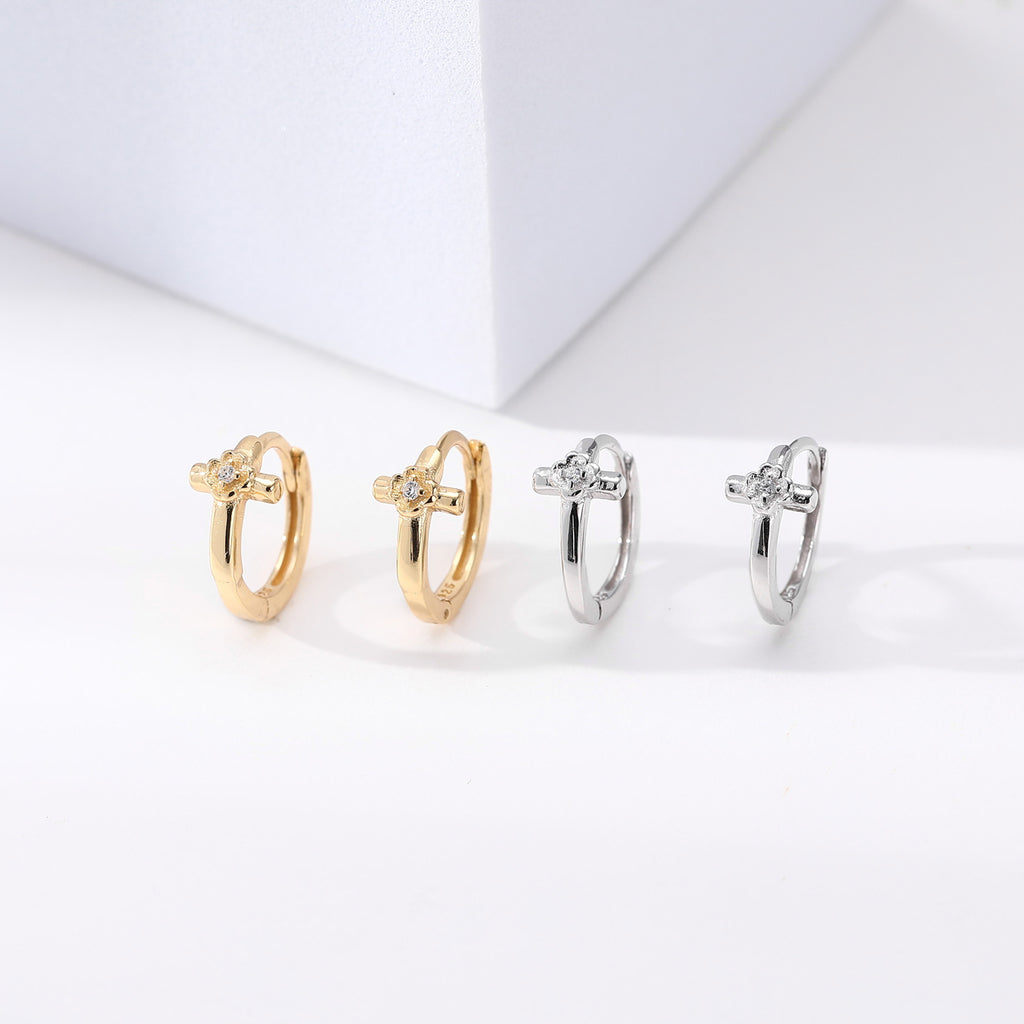 Damen Ohrhänger mit floralem Design aus 925 Sterling Silber Shop Nory