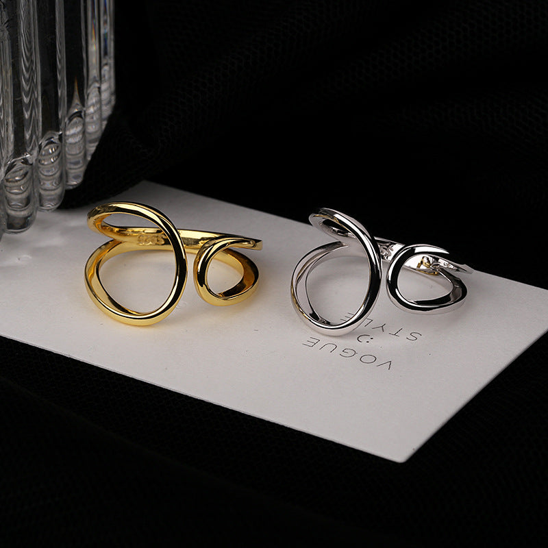 Damen Ring mit elegantem geschwungenem Design Shop Nory