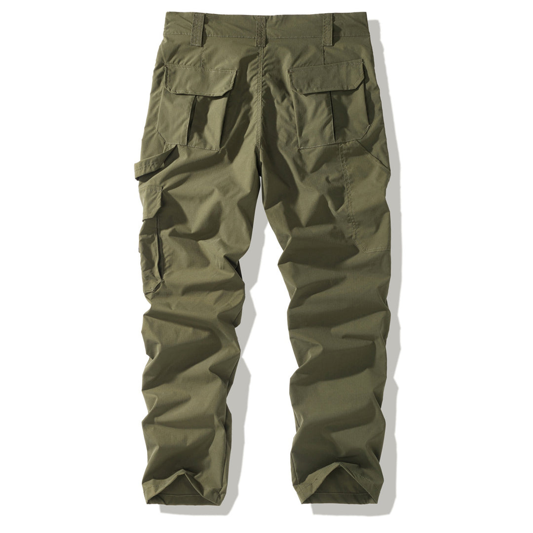 Herren Robuste Cargo-Hose mit aufgesetzten Klappentaschen, Knieabnähern und geradem Schnitt Shop Nory