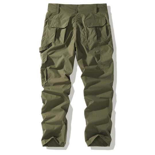 Herren Robuste Cargo-Hose mit aufgesetzten Klappentaschen, Knieabnähern und geradem Schnitt Shop Nory