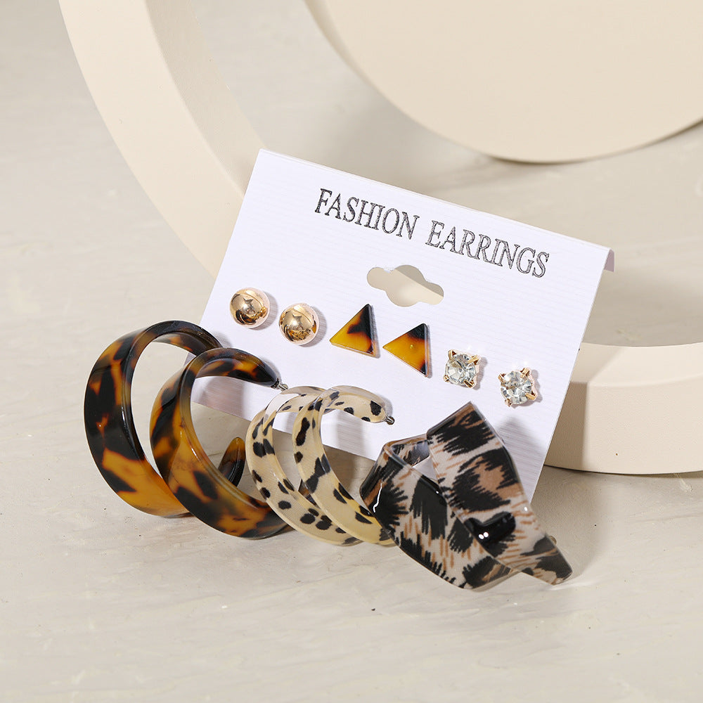 Damen Ohrringe Set mit verschiedenen Designs und kreativen Formen Shop Nory