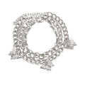 Damenkette mit floralen Schmetterlingsanhängern Shop Nory