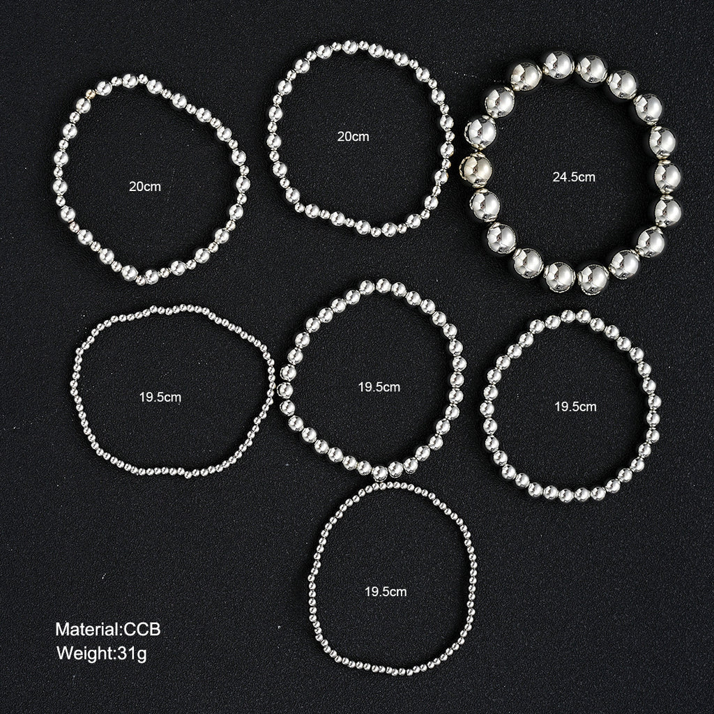 Damen Armband-Set mit eleganten, glänzenden Kristallen und stilvollen Perlen Shop Nory