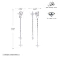 Damen Ohrhänger mit funkelnden Zirkon-Akzenten und elegantem Ketten-Design Shop Nory