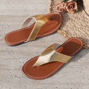 Damen elegante Zehentrenner-Sandalen mit geflochtenen Riemen