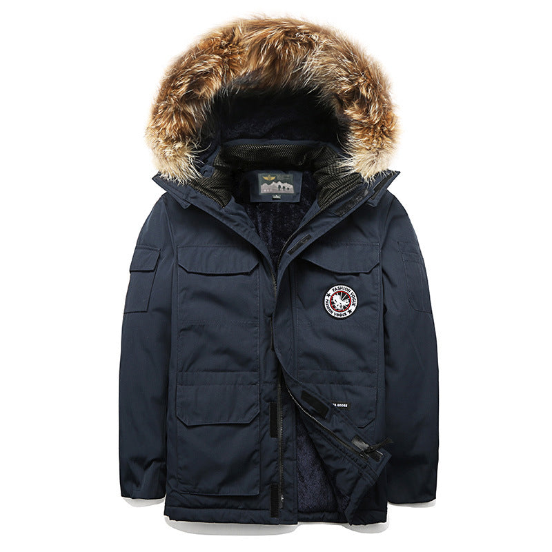 Herren Winterparka mit Kapuze und Kunstfellbesatz, isolierende Thermofütterung & Mehrfachtaschen Shop Nory