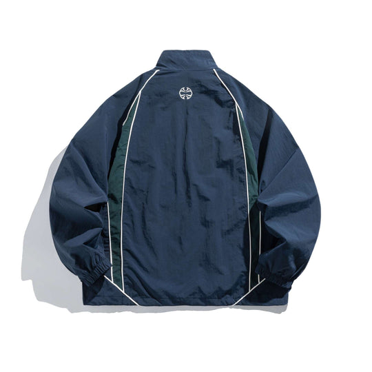 Unisex Leichte Boxy-Trackjacke mit Kontrastpaspeln Shop Nory