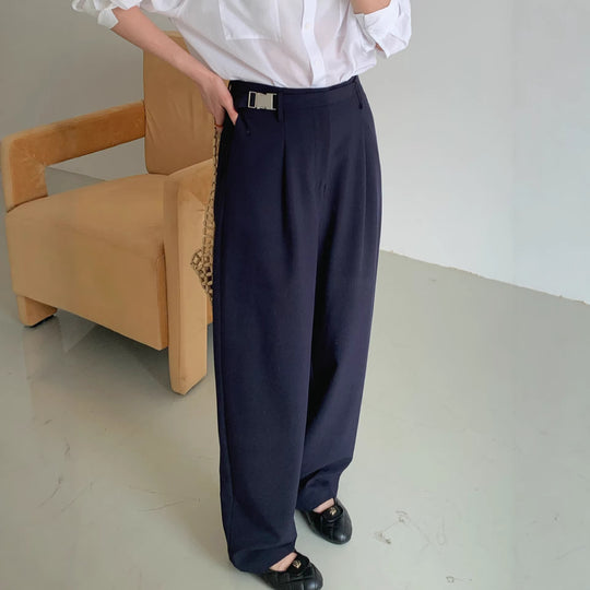 Damen Weite Bundfaltenhose Shop Nory