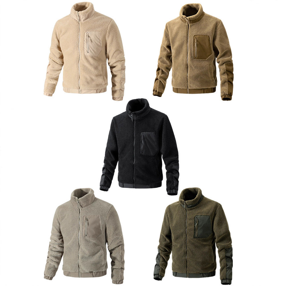 Herren Kuschelige Fleecejacke mit hohem Kragen Shop Nory