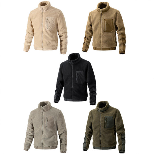 Herren Kuschelige Fleecejacke mit hohem Kragen Shop Nory