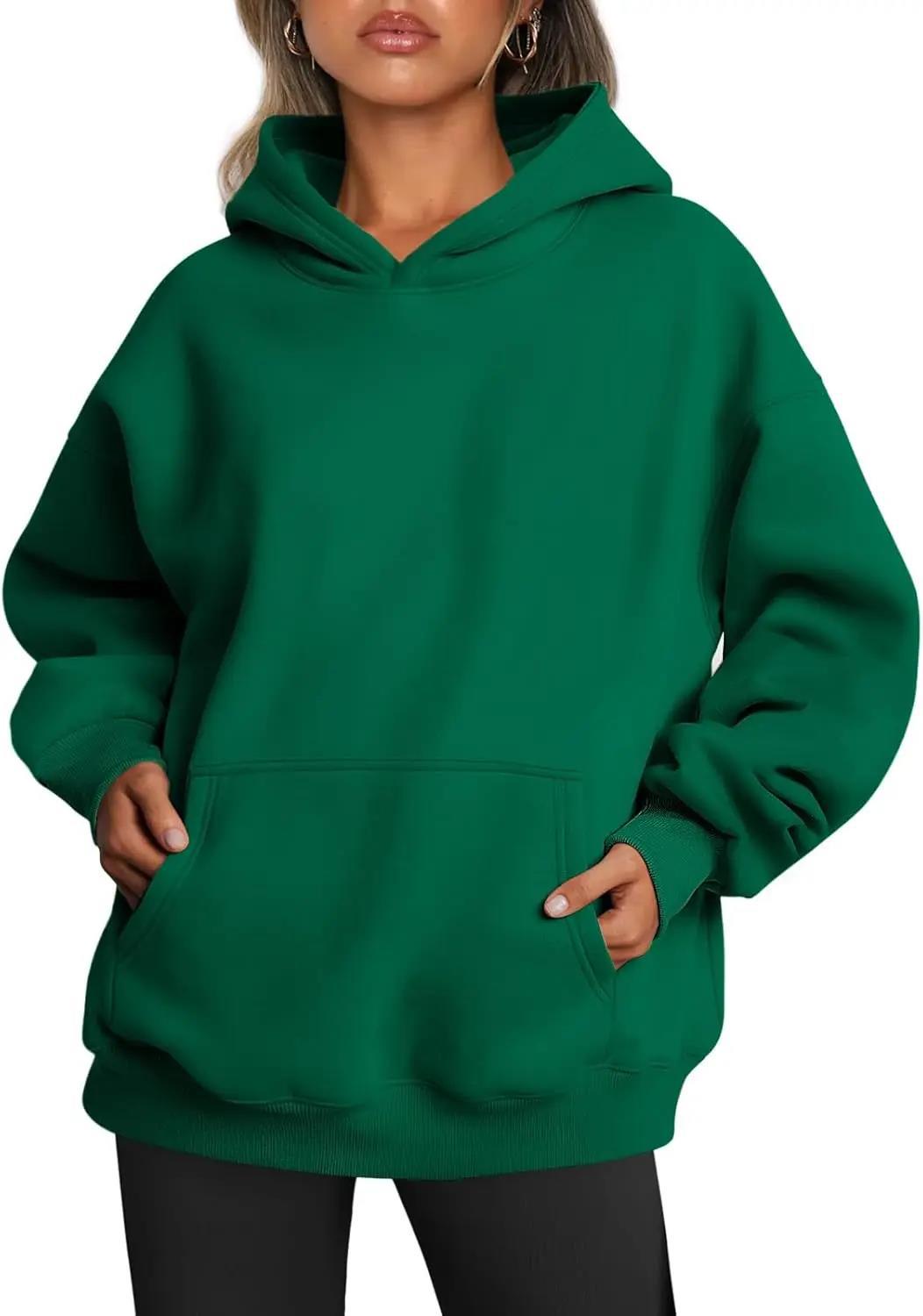 Damen nan oversized Kapuzenpullover mit verlängerter Silhouette und Kängurutasche Shop Nory
