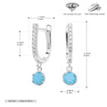 Damen Ohrhänger mit funkelndem Zirkonanhänger aus hochwertigem 925 Sterling Silber Shop Nory