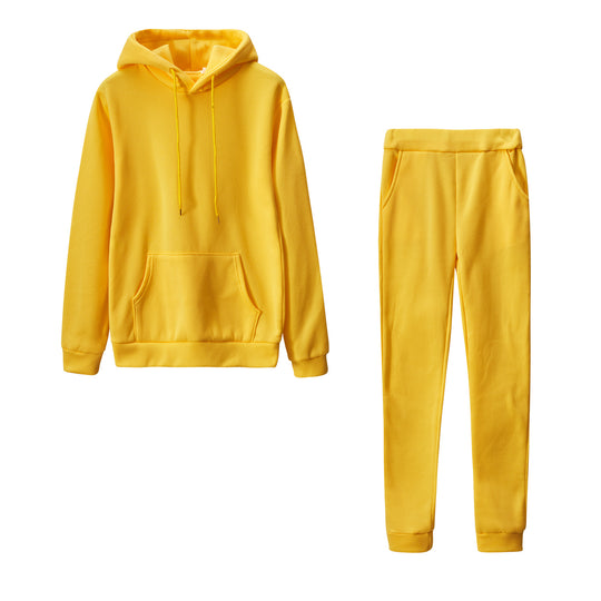 Damen nan Cozy-Loungewear-Set mit oversized Hoodie, Kängurutasche und schmaler Highwaist-Jogginghose Shop Nory
