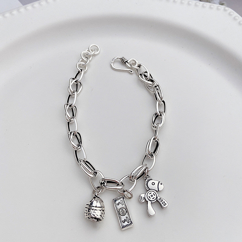 Damen Charm-Armband mit verspielten Anhängern Shop Nory