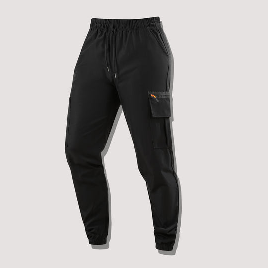 Herren Funktionale Cargo-Jogginghose mit Reißverschlusstasche und elastischem Bund Shop Nory