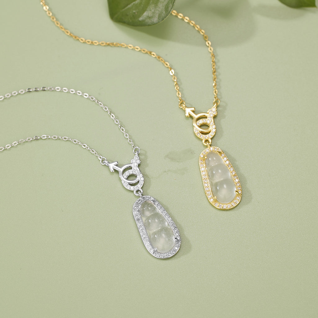 Damen elegante Halskette mit einzigartigem Anhänger und funkelnden Zirkonia Shop Nory