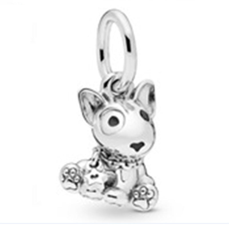 Facettierter Kristall-Charme Perlenanhänger Für Charm-Armband mit Zirkonia-Einfassung