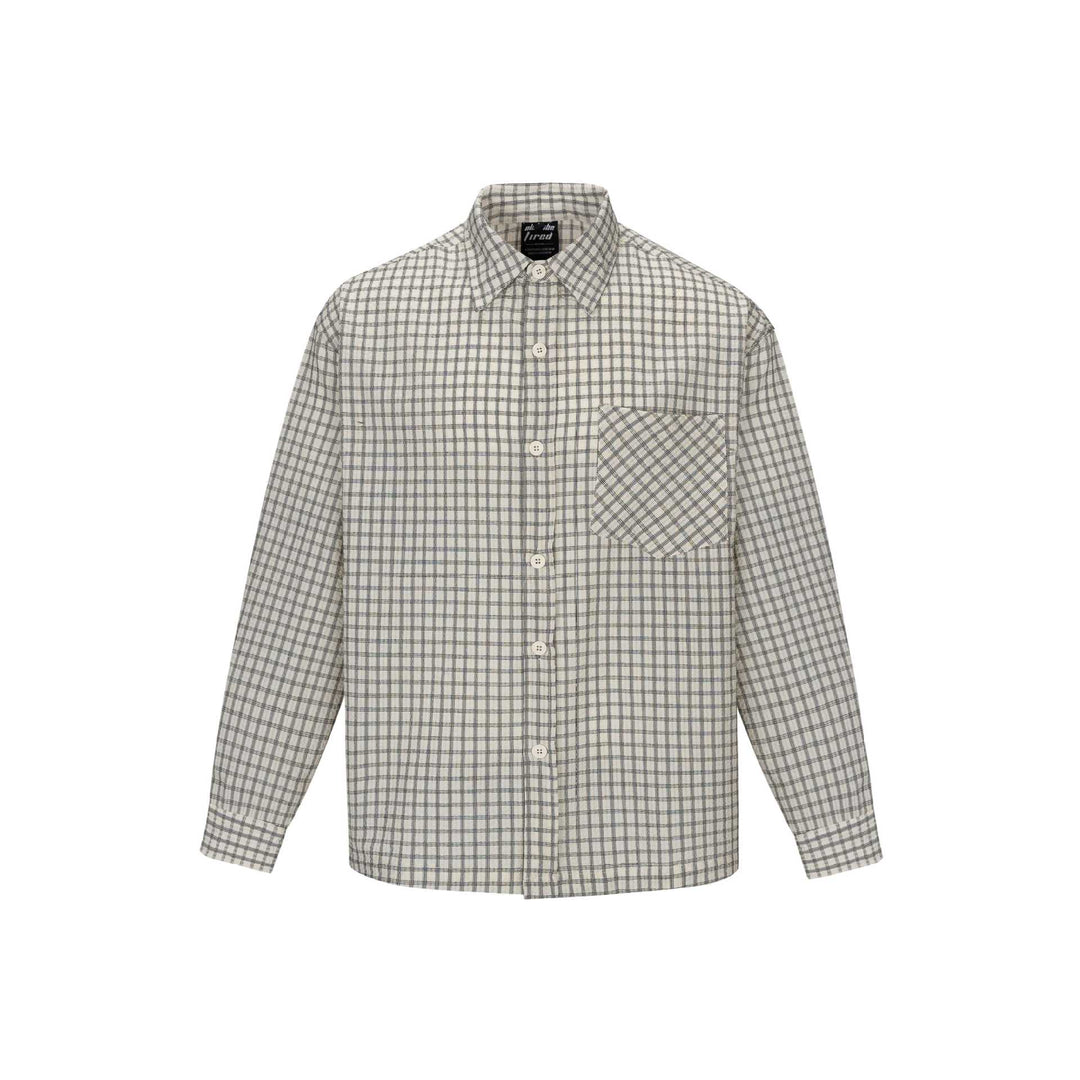 Herren Kariertes Flanellhemd im Overshirt‑Stil mit aufgesetzter Brusttasche Shop Nory