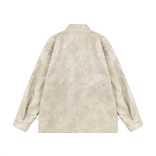 Unisex Asiatisch inspiriertes Oversize-Jackett mit Mandarinkragen und Knotenverschlüssen Shop Nory