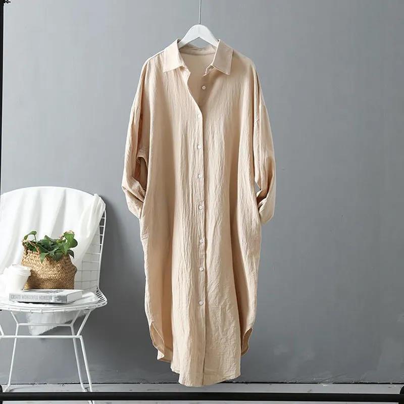 Damen oversized Blusenhemd in lässigem Schnitt mit Knopfleiste