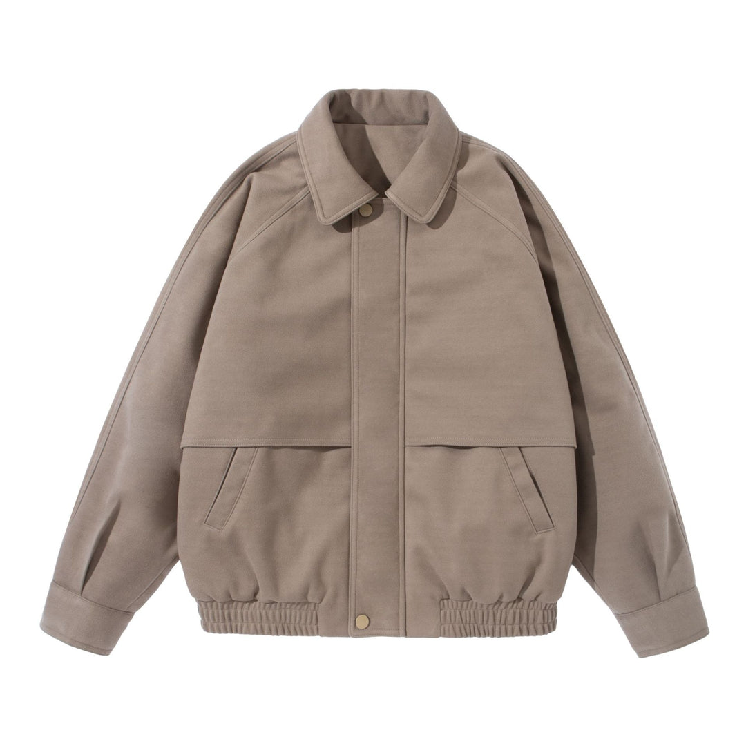 Unisex Boxy‑Blouson mit überlappender Frontpasse und elastischem Saum Shop Nory