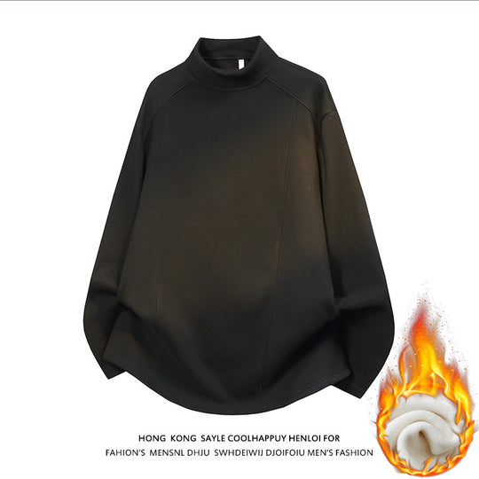 Herren Oversize Stehkragen-Sweatshirt mit Raglanärmeln und dezentem Farbverlauf Shop Nory