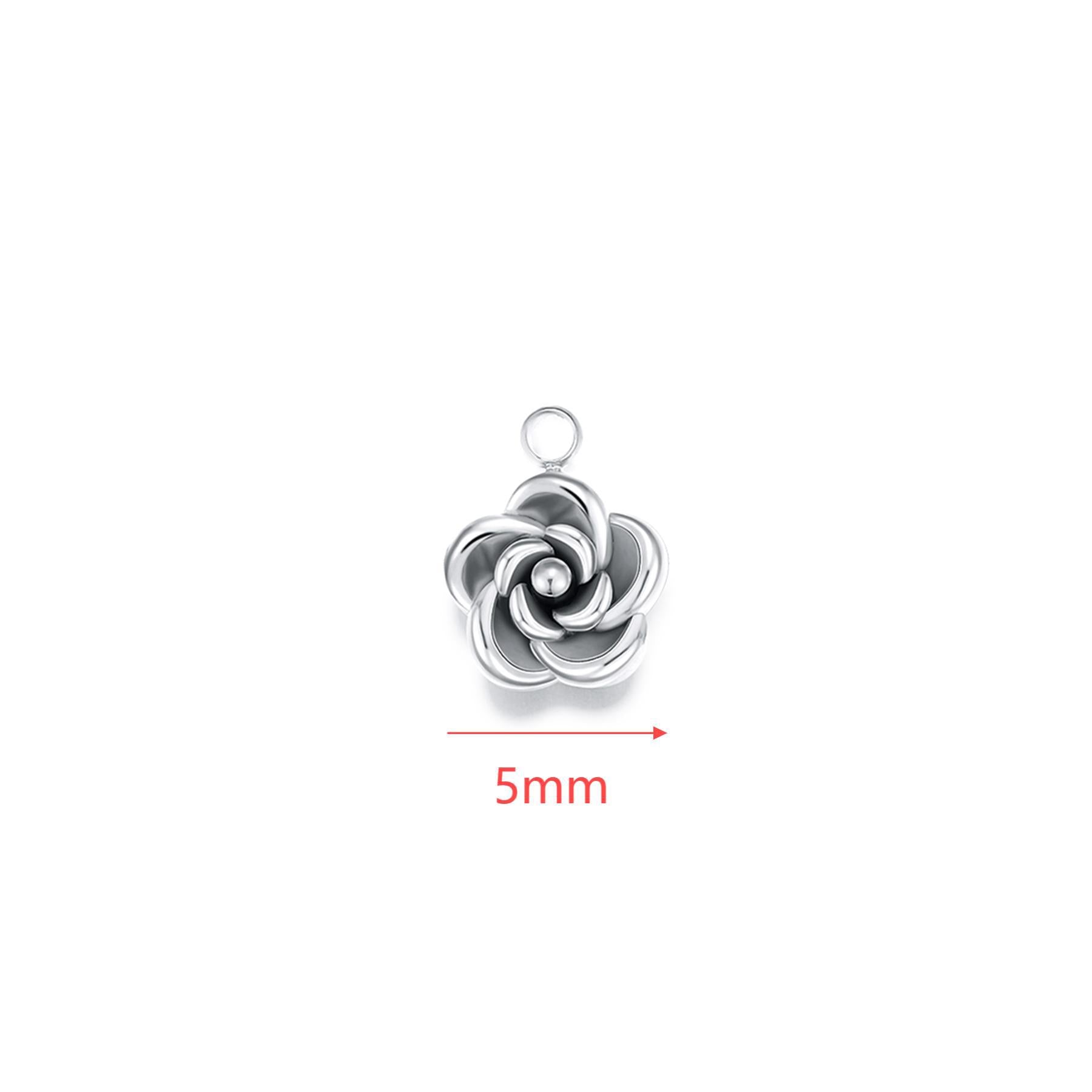 Damen Anhänger in Blumenform aus hochwertigem Metall Shop Nory