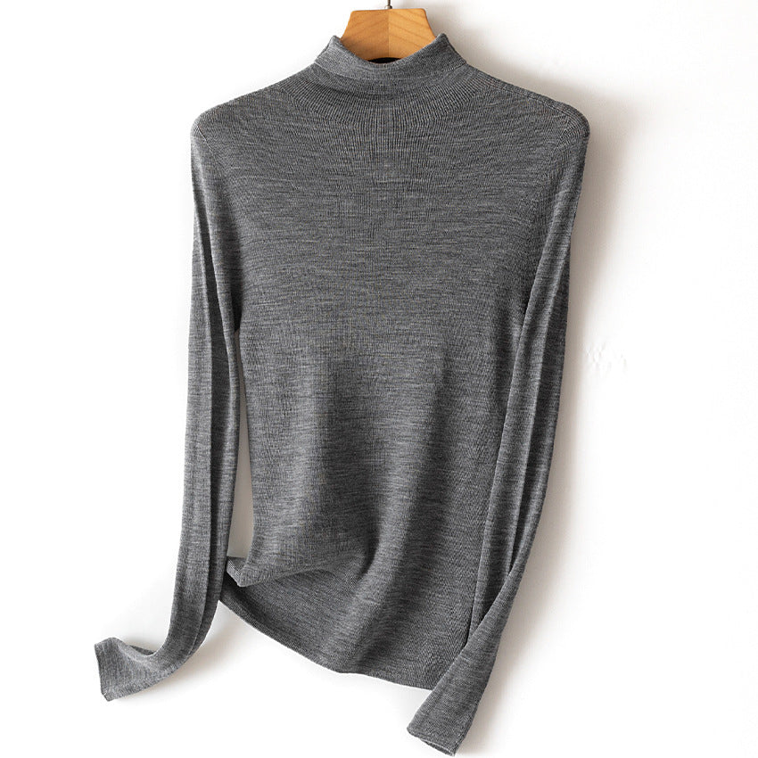 Damen Leichter Feinstrick-Rollkragenpullover mit fließender Passform Shop Nory