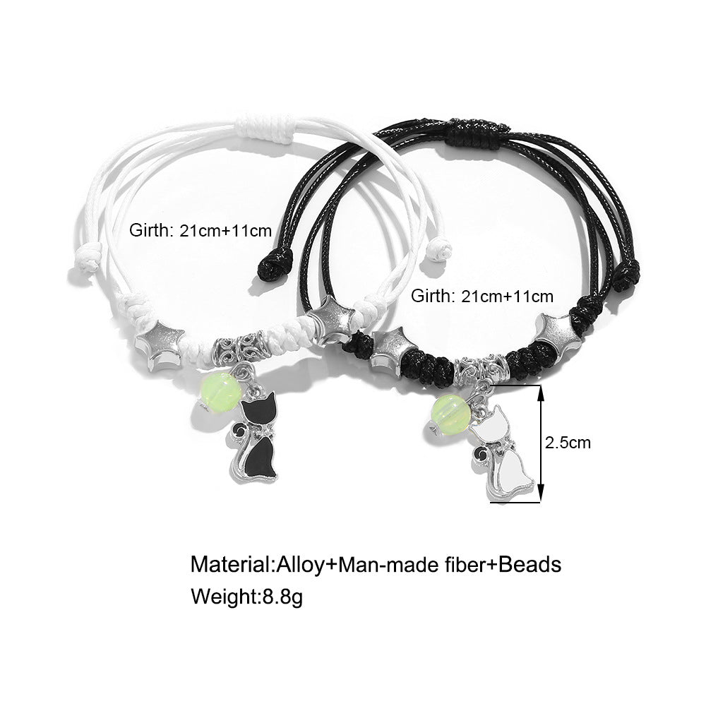 Damen Armband-Set mit bunten Stern- und Glaskugeln Shop Nory