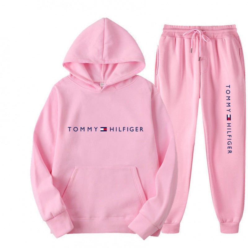Damen Sweatanzug mit gemütlichem Kapuzensweater und lässiger Jogginghose Shopnory