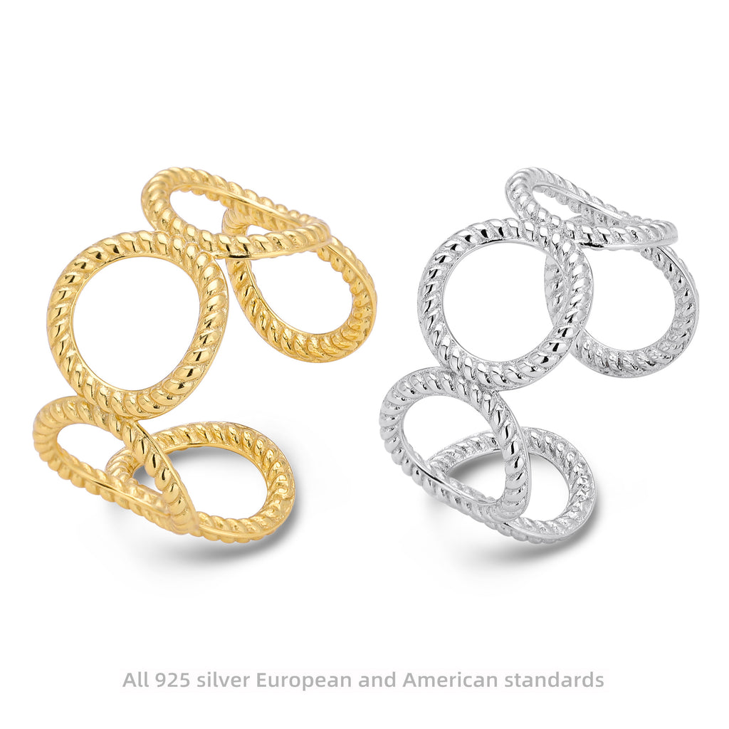 Damen Offener Ring aus 925 Sterlingsilber mit elegantem Design Shop Nory