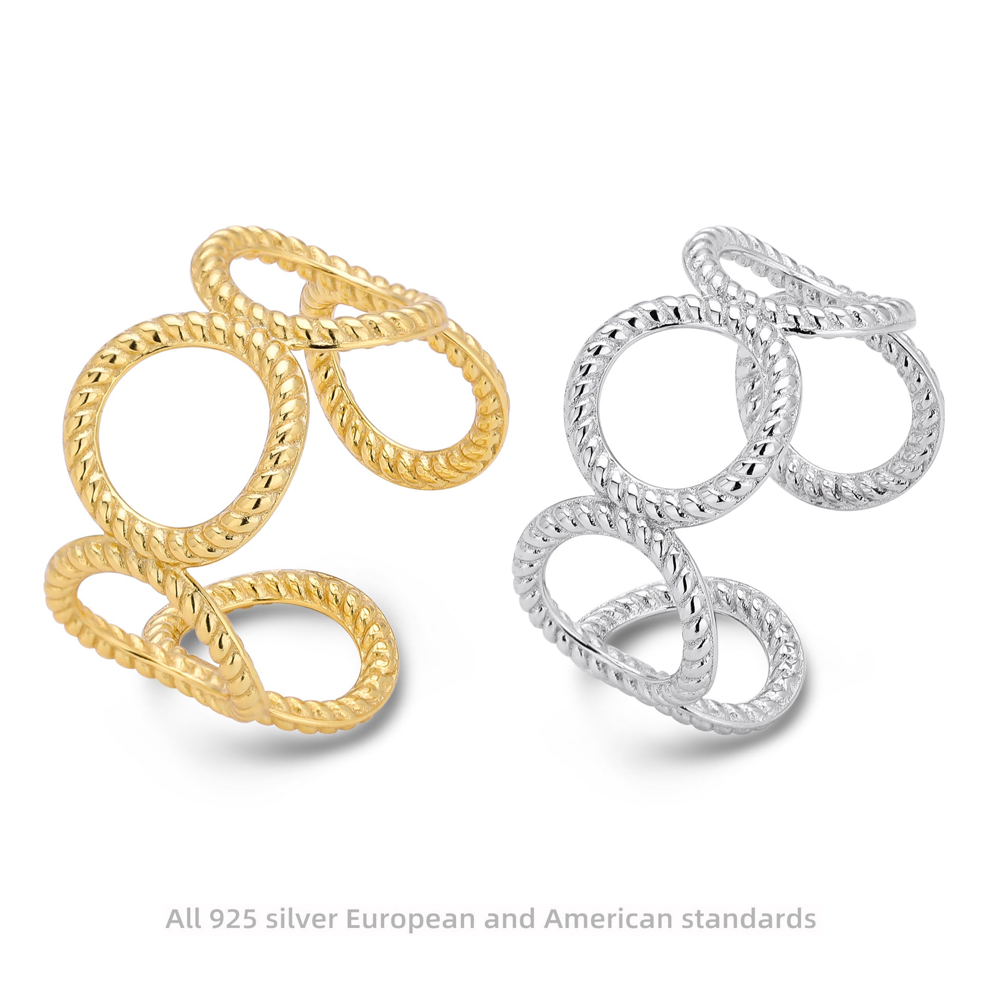 Damen Offener Ring aus 925 Sterlingsilber mit elegantem Design Shop Nory