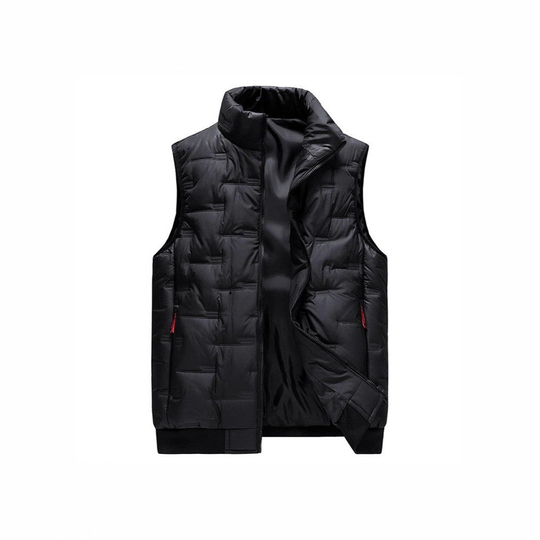 Herren Gesteppte Thermo‑Steppweste mit hohem Stehkragen, winddichter Mikrofaser‑Außenlage und verdeckten Reißverschlusstaschen Shop Nory